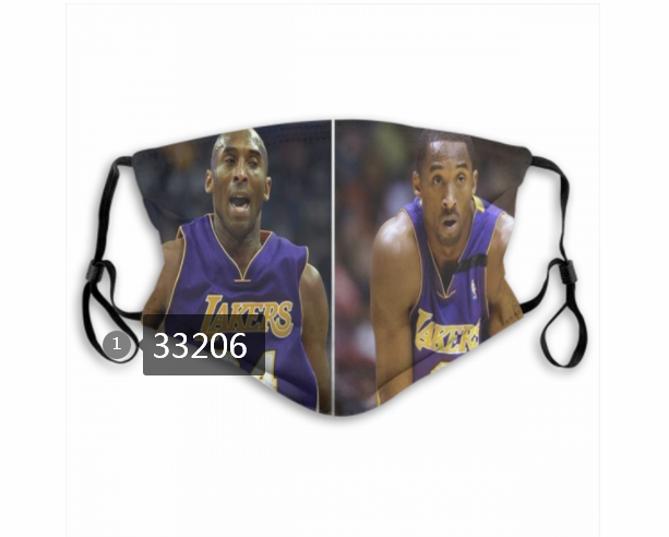 2021 NBA Los Angeles Lakers #24 kobe bryant 33206 Dust mask with filter